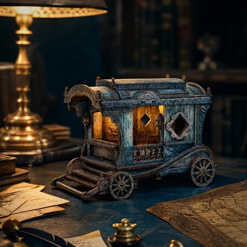 Onyx Dragon Carriage DIY Miniature Kit – DIY miniature house kit, HiNooki (image 4)