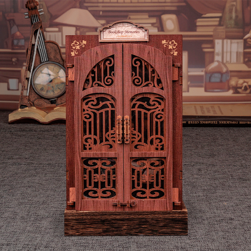 Bookshop Memories DIY Book Nook Kit by HiNooki – Miniature Bookshelf Insert | Book Lovers Gift, Cozy Home Decor.