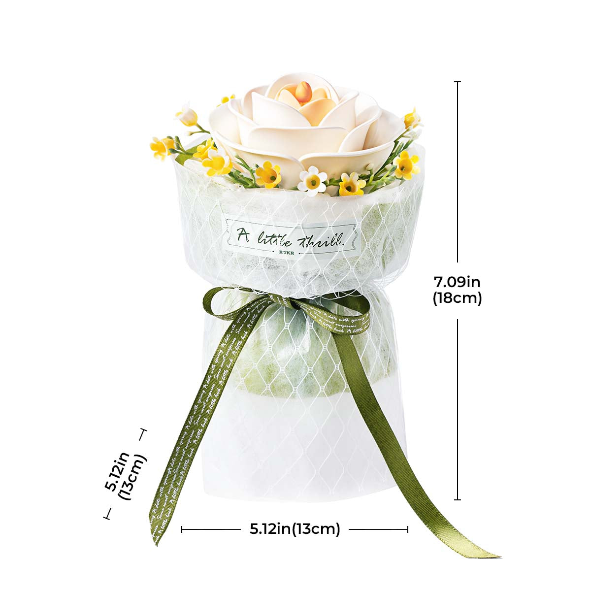 White Camellia assembled size and product details