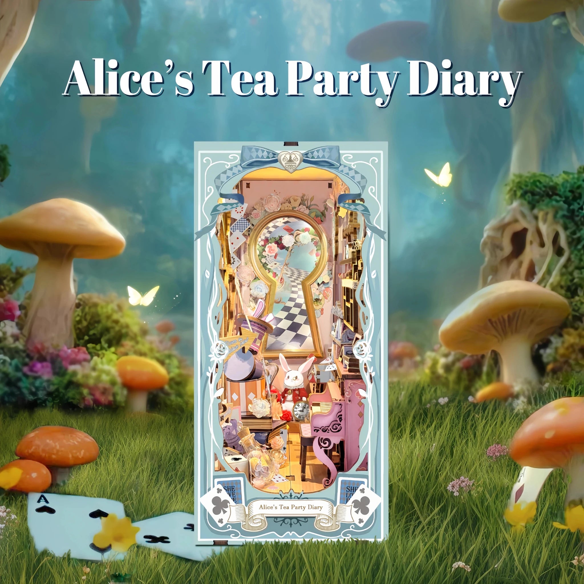 HiNooki - Alice's Tea Party DiaryBook Nook