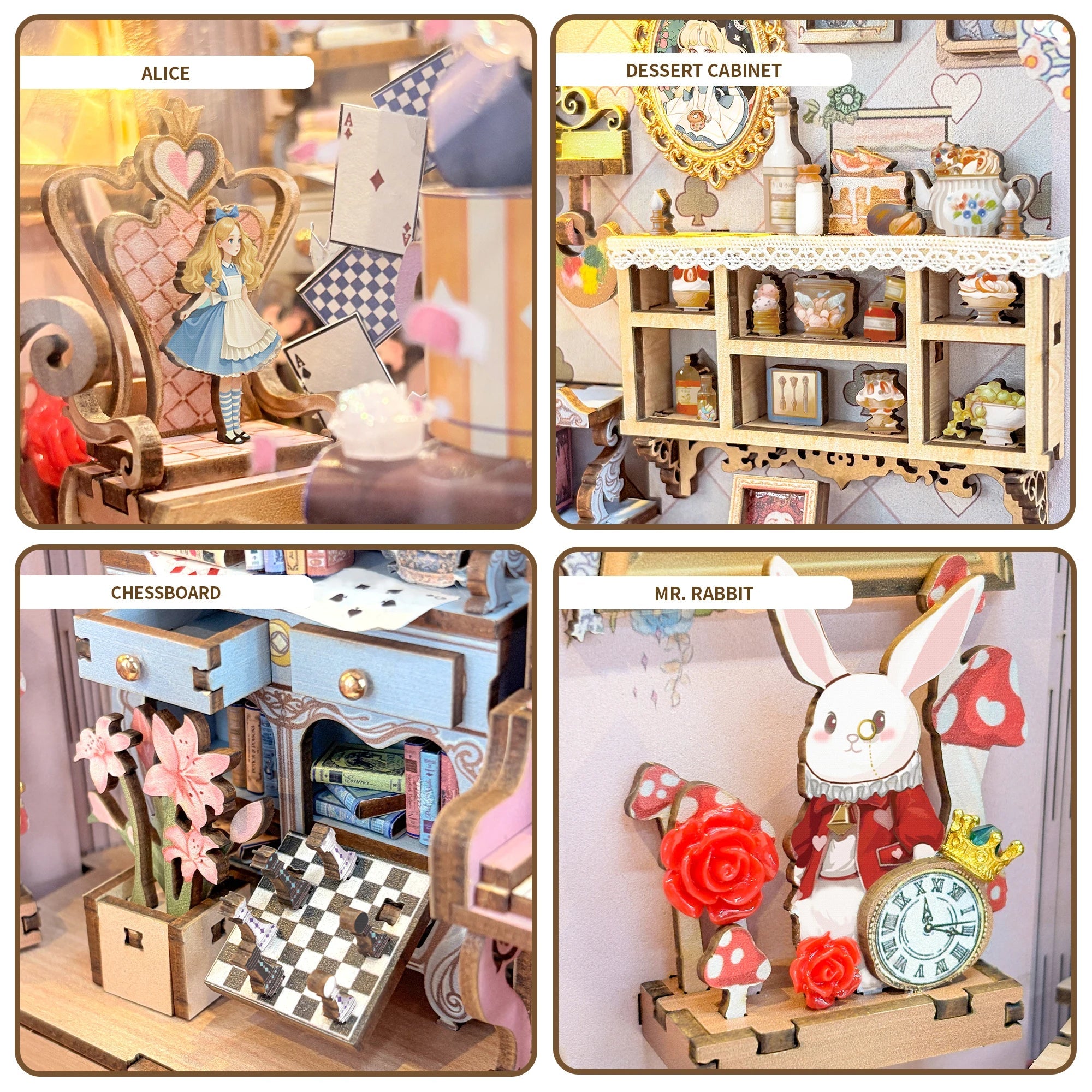 HiNooki - Alice's Tea Party DiaryBook Nook