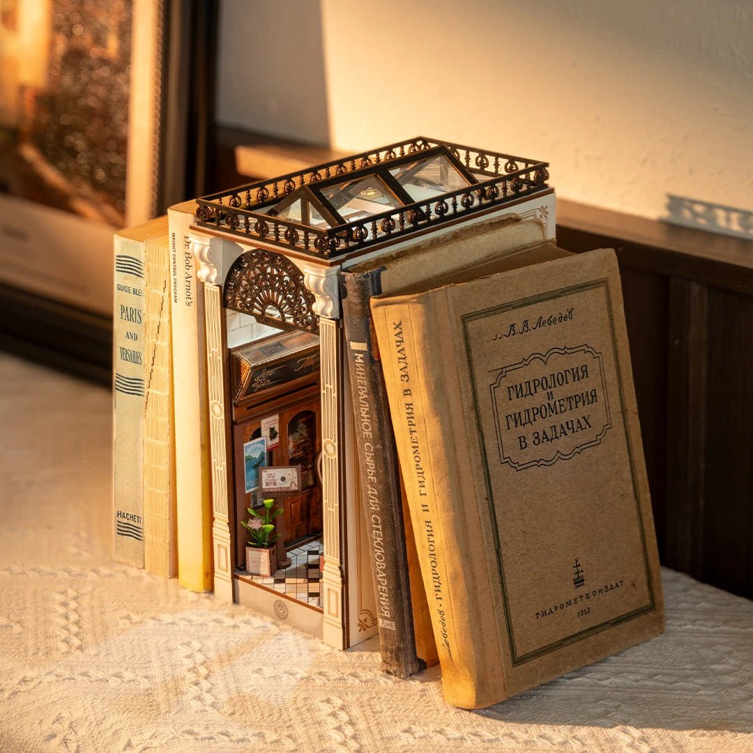 Arcade Dating DIY Book Nook Kit by HiNooki – Miniature Bookshelf Insert | Book Lovers Gift, Cozy Home Decor.