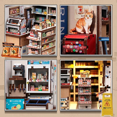 HiNooki - Beika - cho Convenience StoreDIY Miniature House