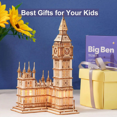 HiNooki - Big Ben3D Wooden Puzzles