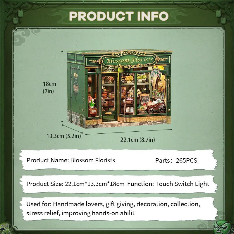 HiNooki - Blossom FloristsDIY Miniature House