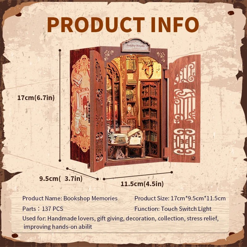 HiNooki - Bookshop MemoriesDIY Miniature House