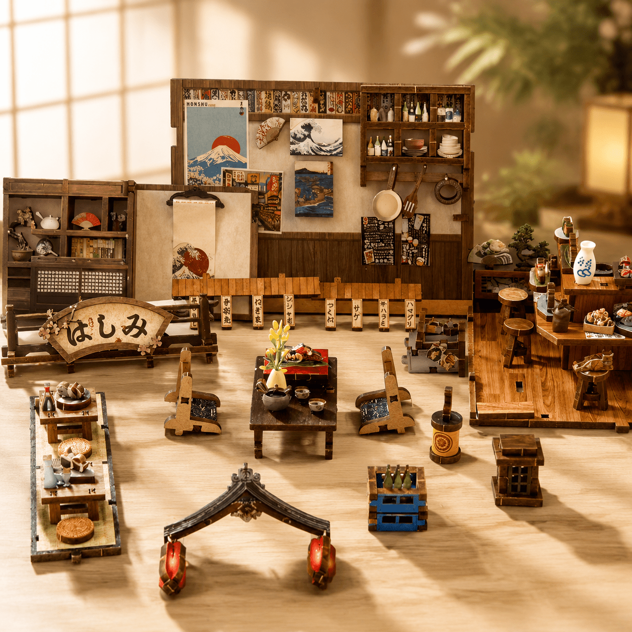 HiNooki - Bridgeside MachiyaDIY Miniature House Kit