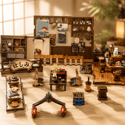 HiNooki - Bridgeside MachiyaDIY Miniature House Kit