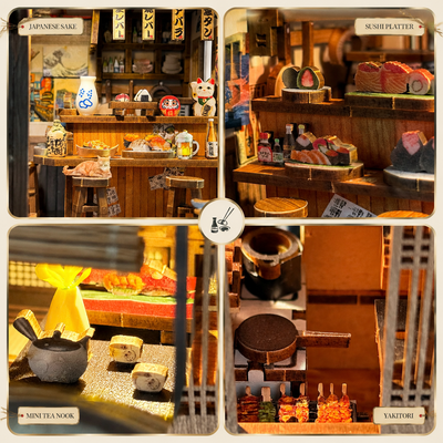 HiNooki - Bridgeside MachiyaDIY Miniature House Kit