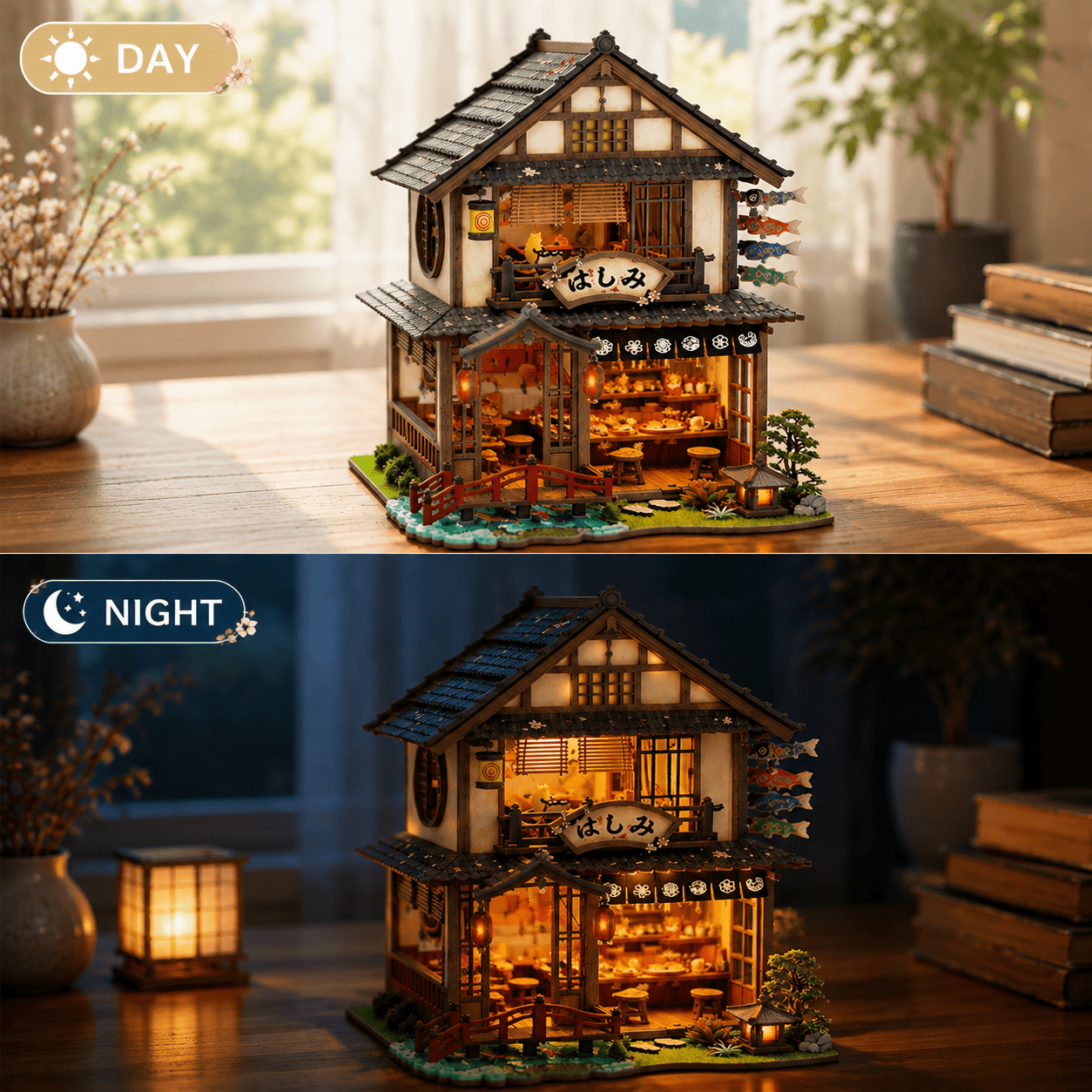 HiNooki - Bridgeside MachiyaDIY Miniature House Kit