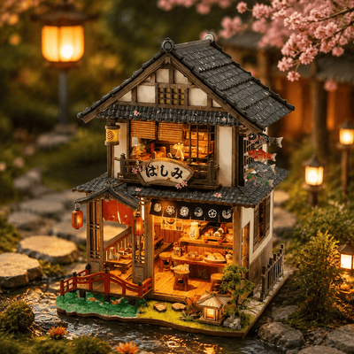 HiNooki - Bridgeside MachiyaDIY Miniature House Kit