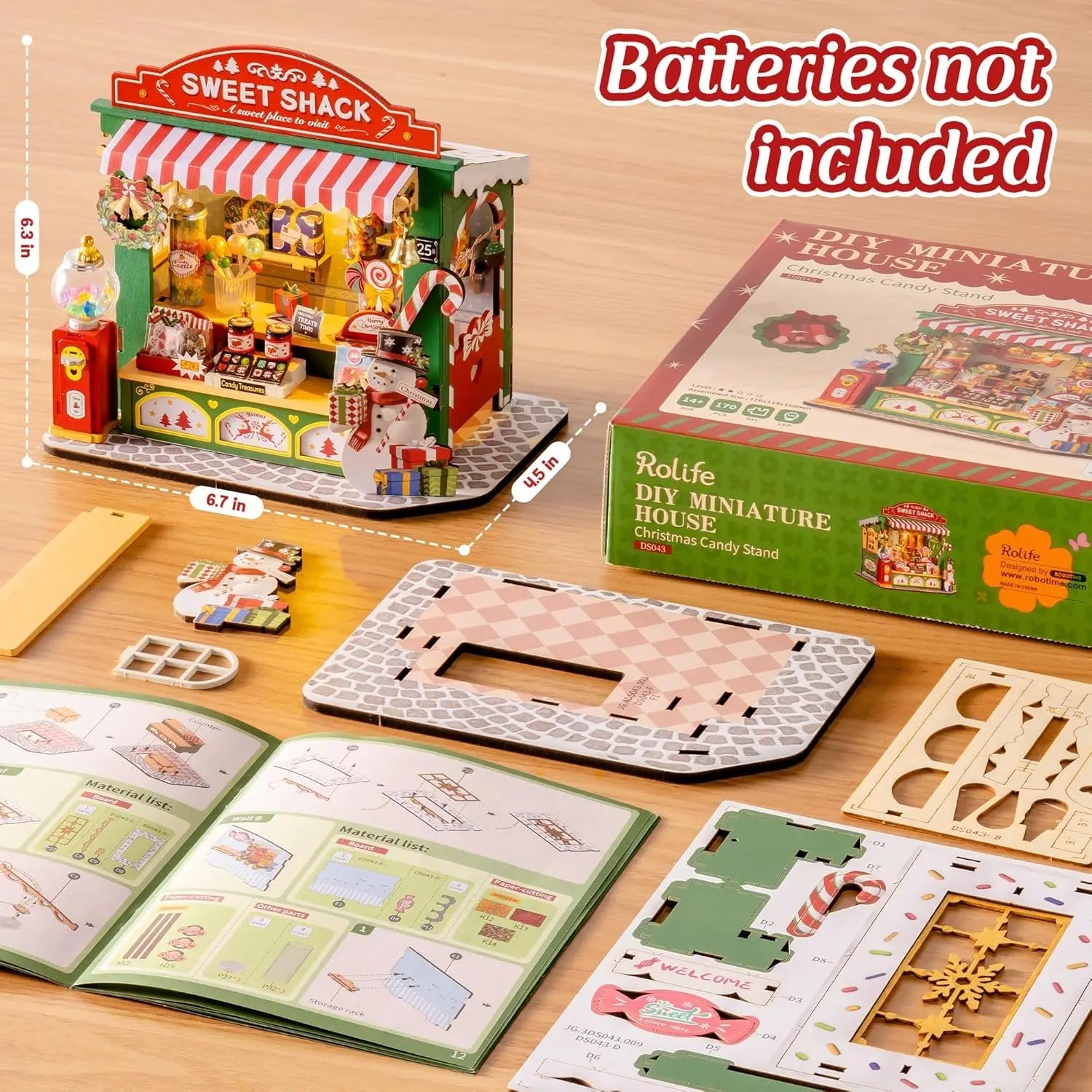 HiNooki - Christmas Candy StandDIY Miniature House