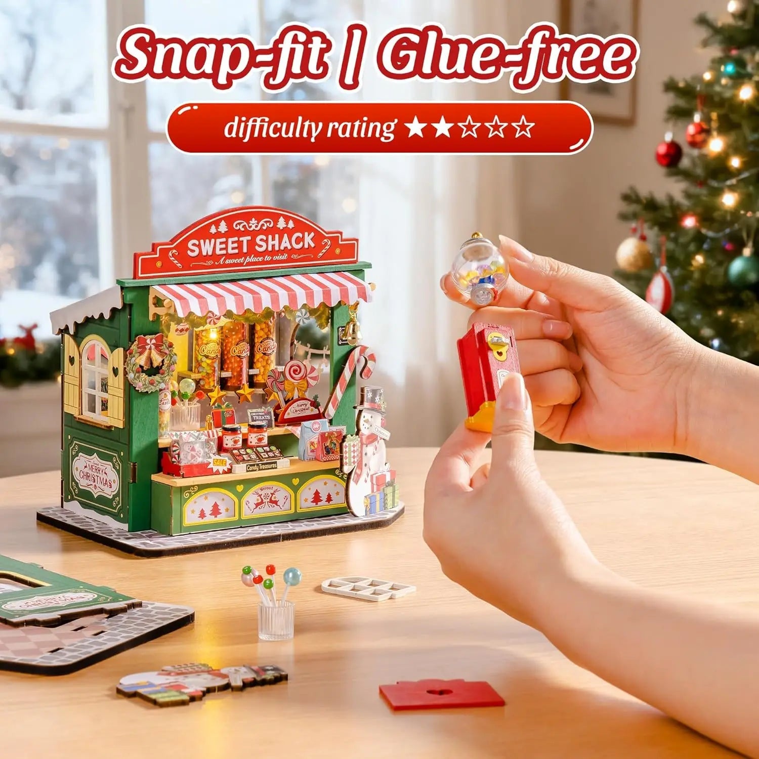HiNooki - Christmas Candy StandDIY Miniature House