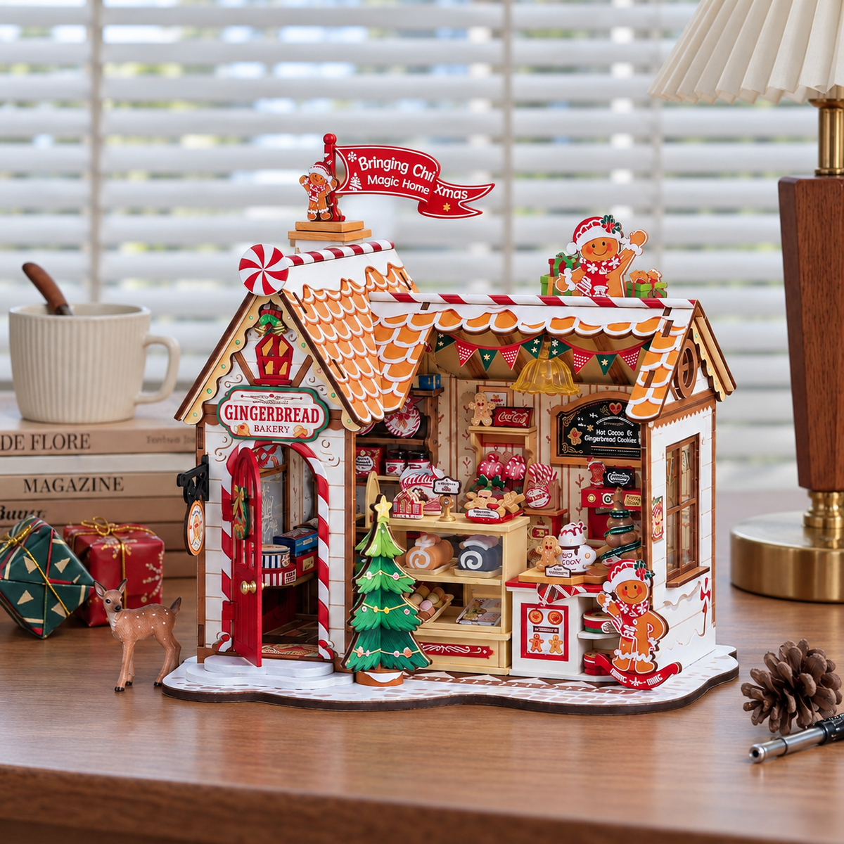 Maison en pain d'épice de Noël 