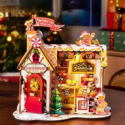HiNooki - Christmas Gingerbread HouseDIY Miniature House
