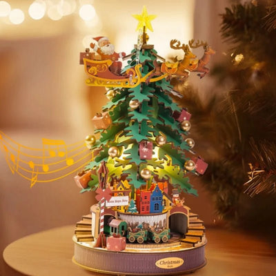 HiNooki - Christmas Melody Tree3D Wooden Puzzles