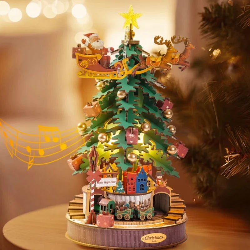 HiNooki - Christmas Melody Tree3D Wooden Puzzles