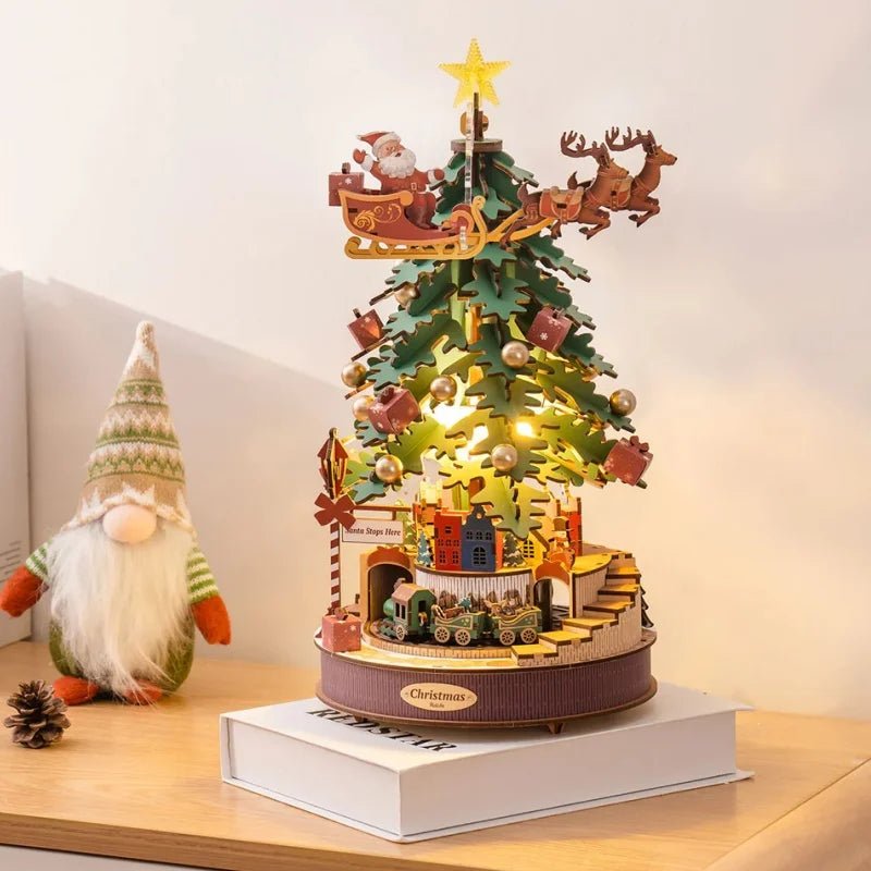HiNooki - Christmas Melody Tree3D Wooden Puzzles