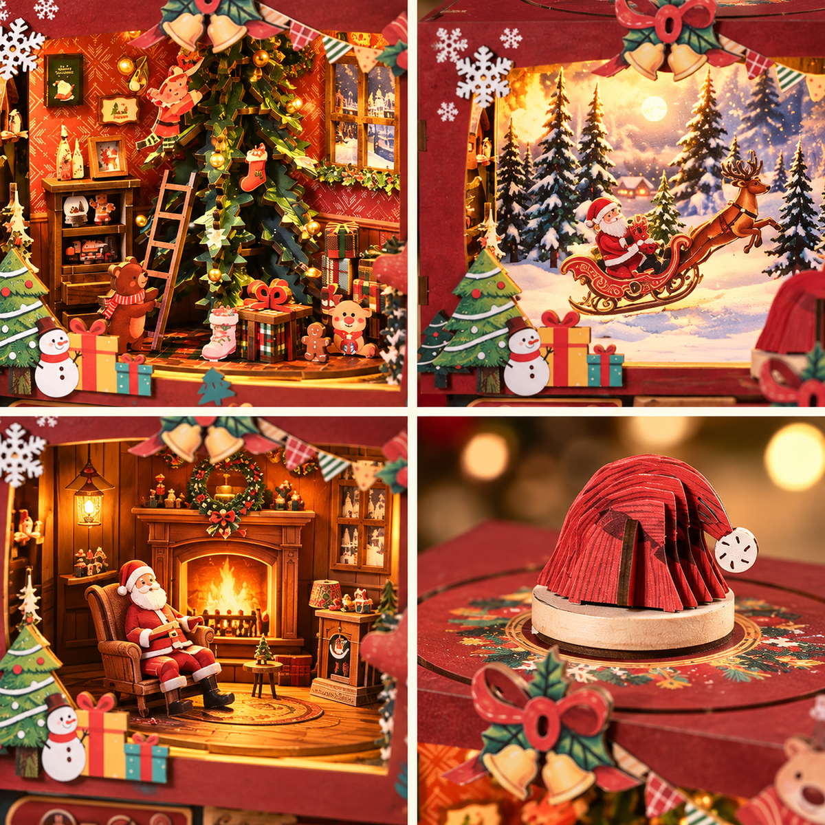 HiNooki - Christmas TriozDIY Mechanical Model Kit