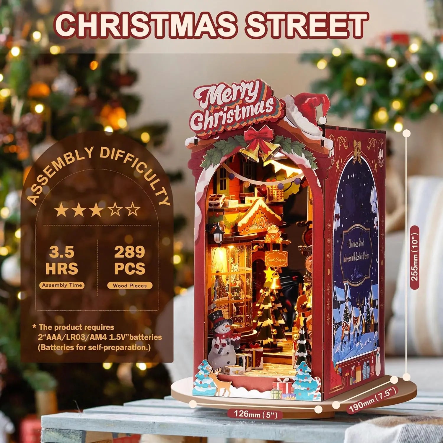 HiNooki - Christmas Village StreetBook Nook