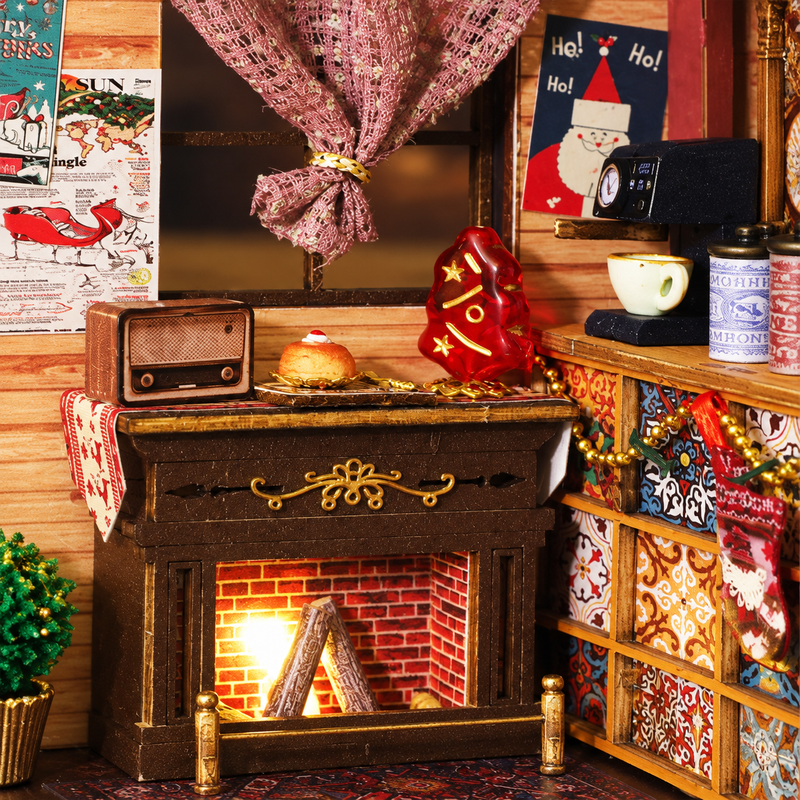 A cozy little fireplace