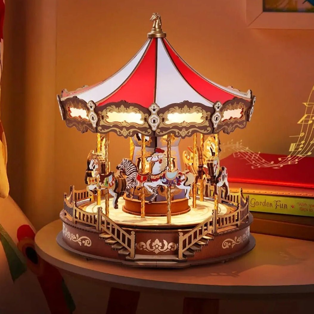 HiNooki - Classic Carousel3D Wooden Puzzles