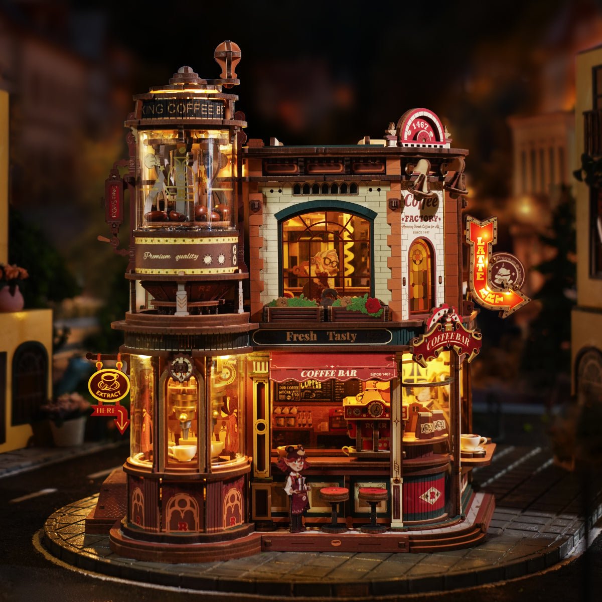 HiNooki - Coffee Factory3D Wooden Puzzles