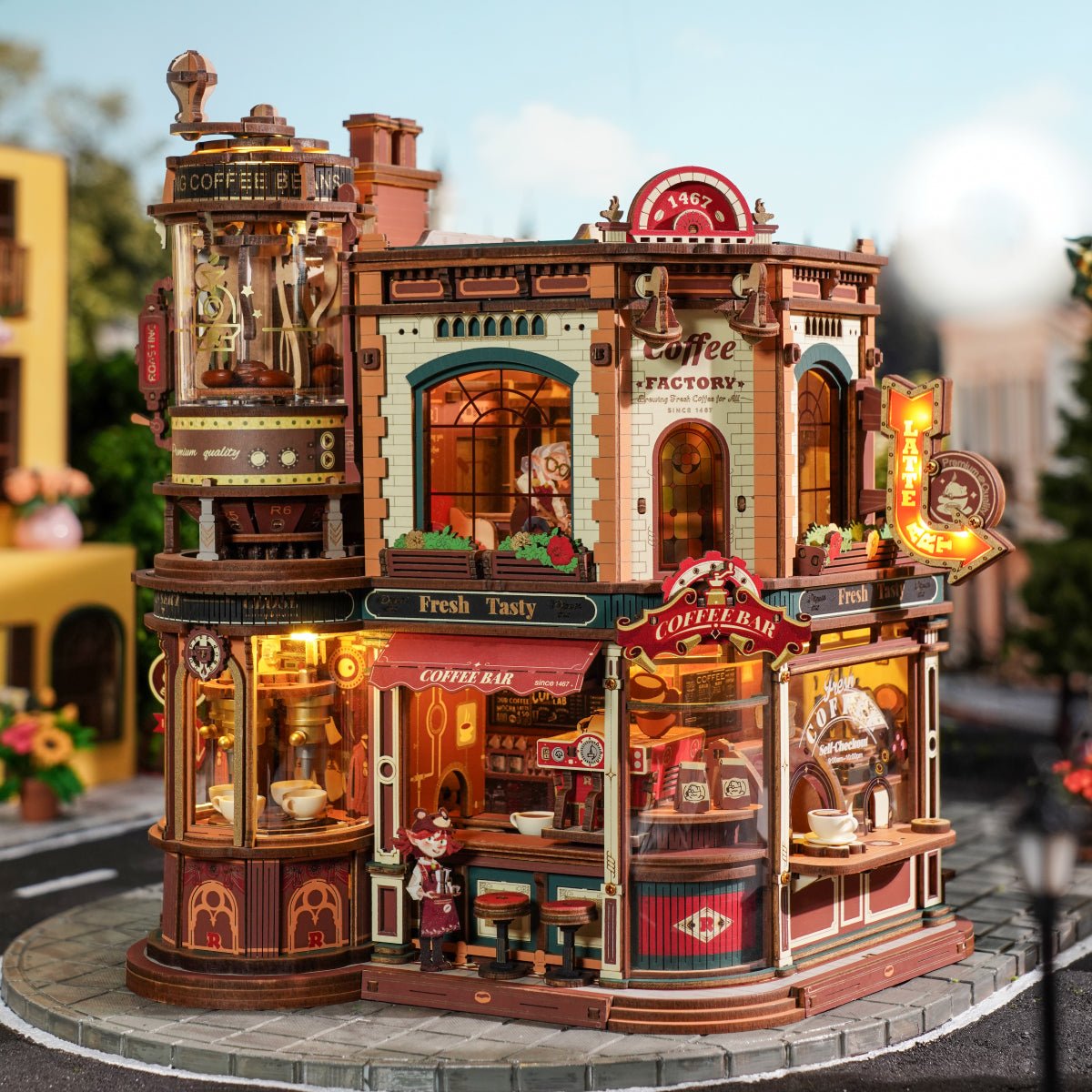 HiNooki - Coffee Factory3D Wooden Puzzles