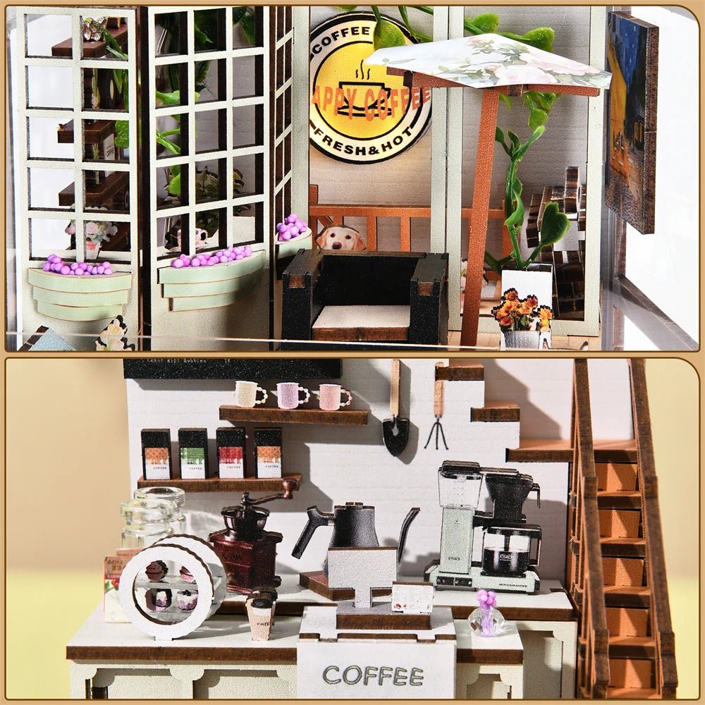 Coffee Garden – DIY book nook kit, HiNooki (image 4)