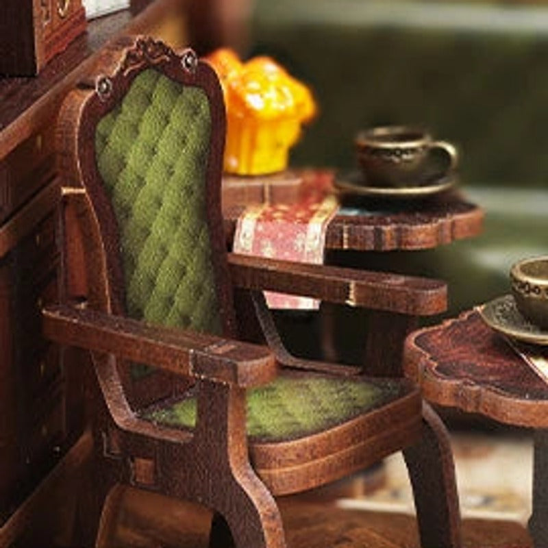 A green chair worth settling into