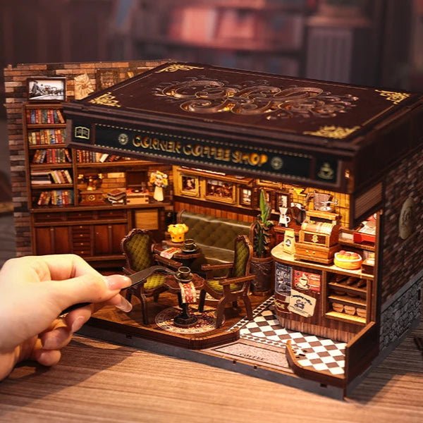 HiNooki - Corner Coffee ShopDIY Miniature House