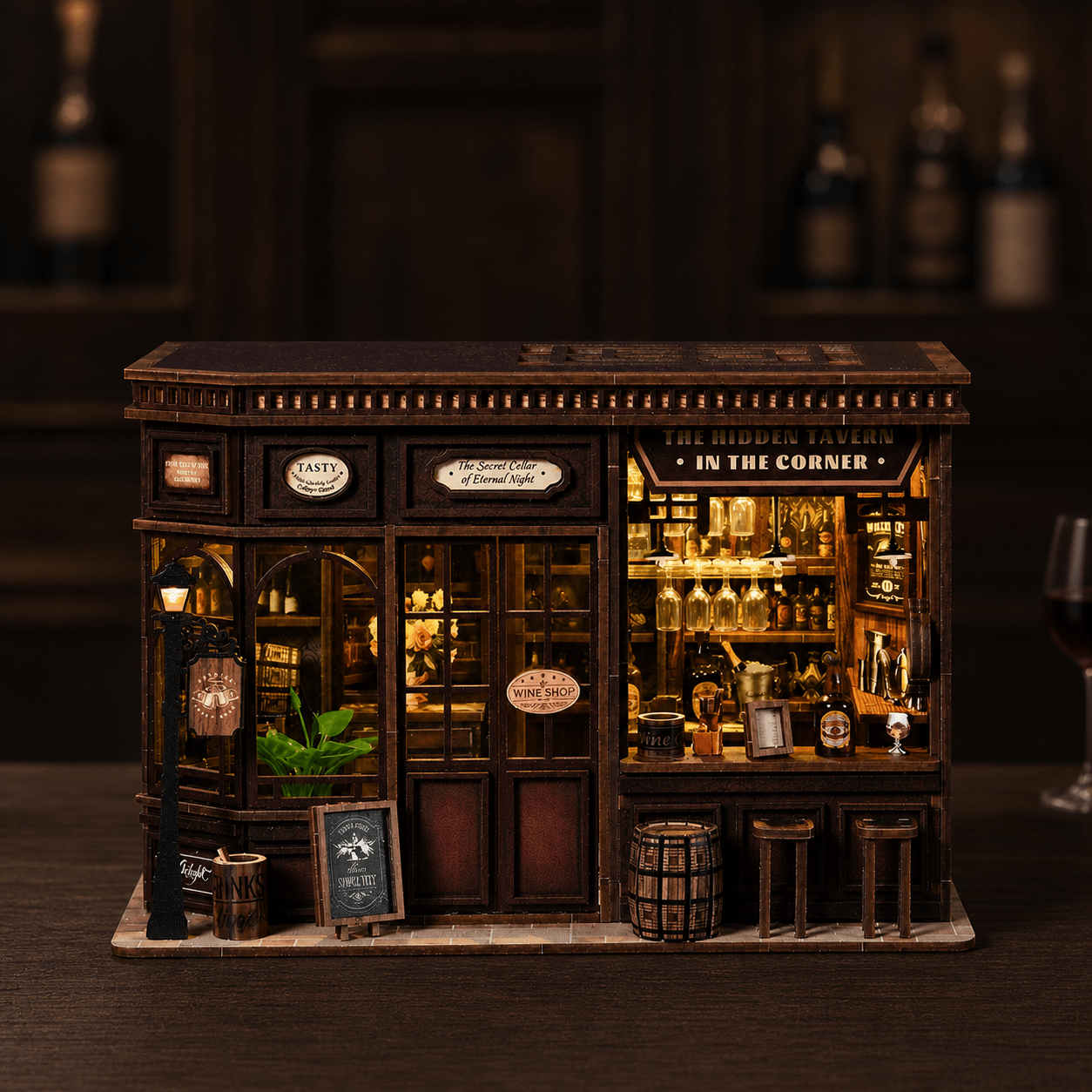 HiNooki - Corner TavernDIY Miniature House
