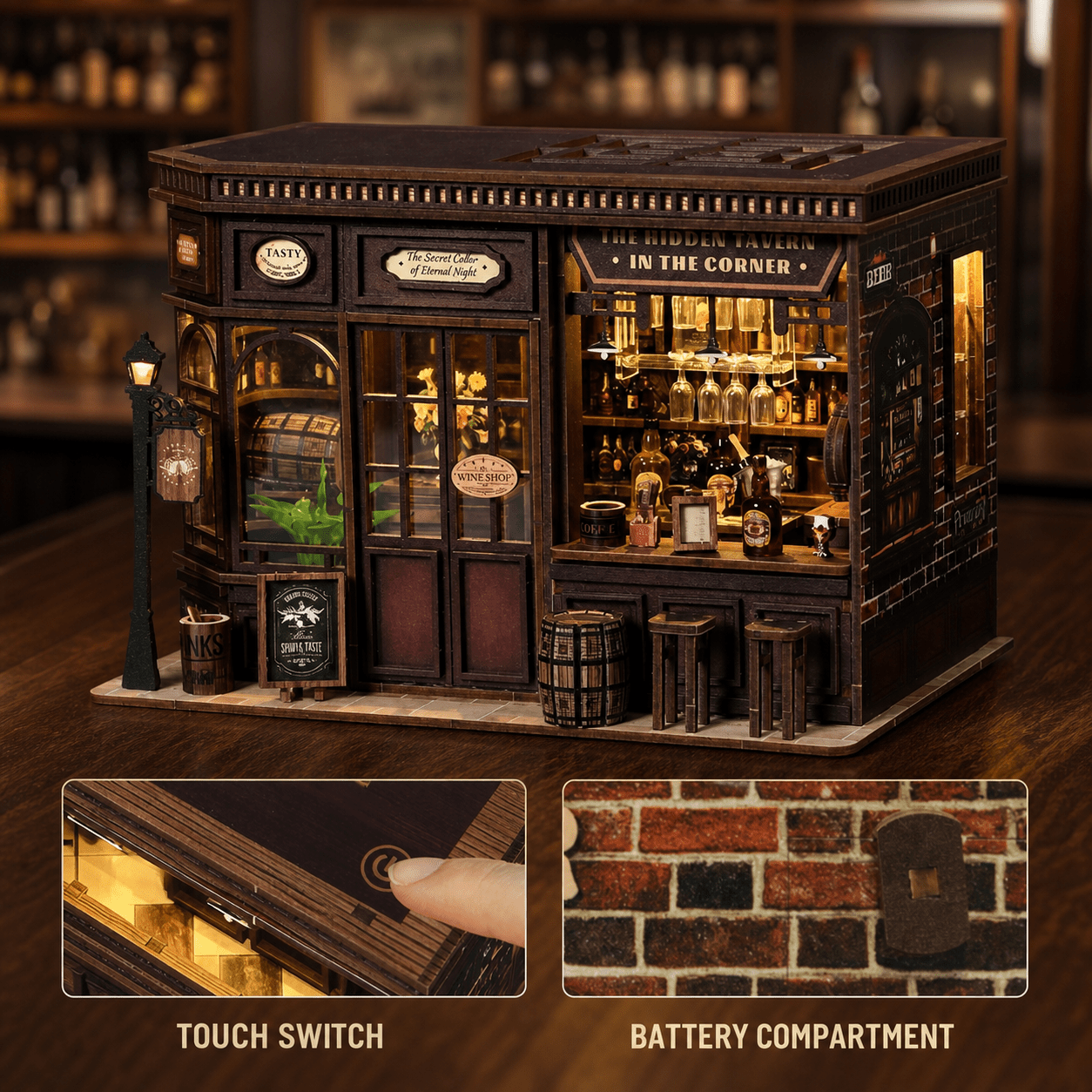 HiNooki - Corner TavernDIY Miniature House