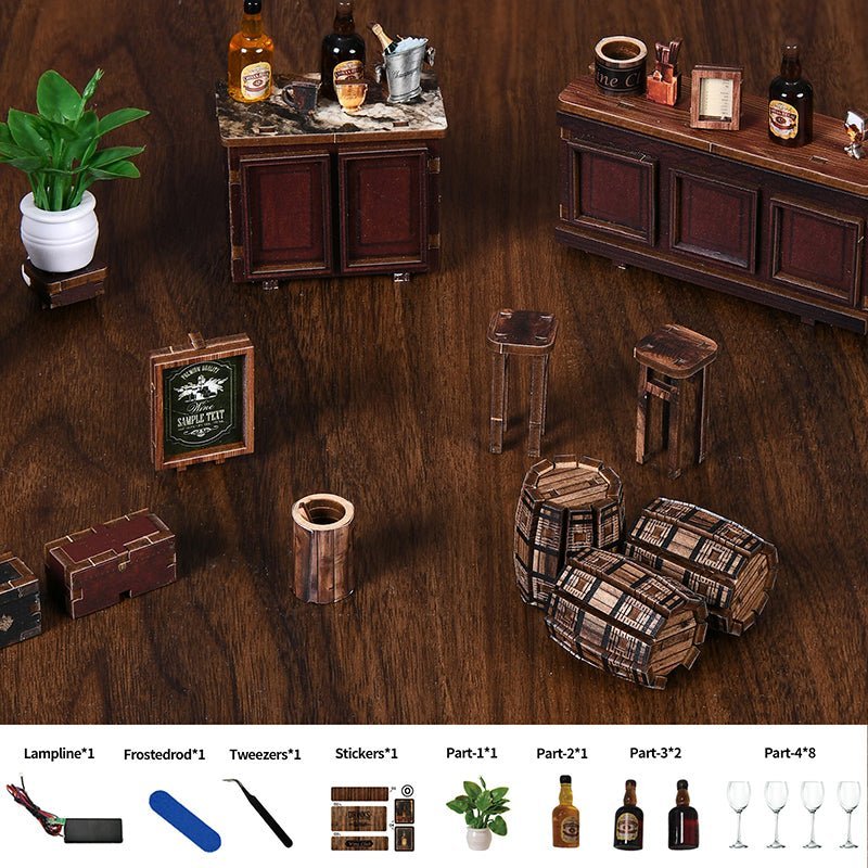 HiNooki - Corner TavernDIY Miniature House