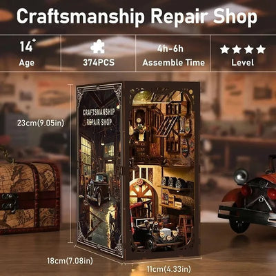 Craftsmanship Repair Shop – DIY book nook kit, HiNooki (image 3)