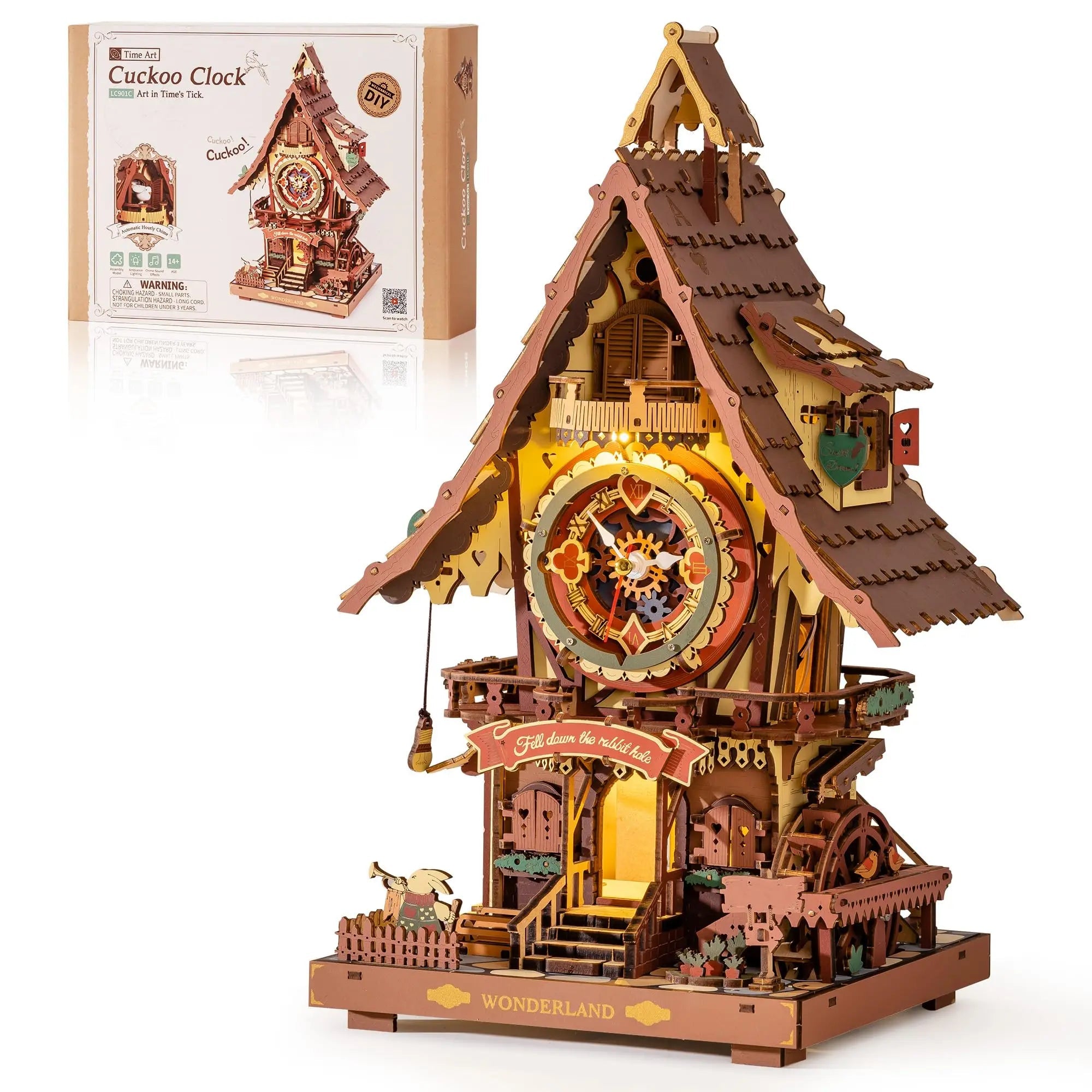 HiNooki - Cuckoo Clock3D Wooden Puzzles