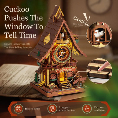 HiNooki - Cuckoo Clock3D Wooden Puzzles