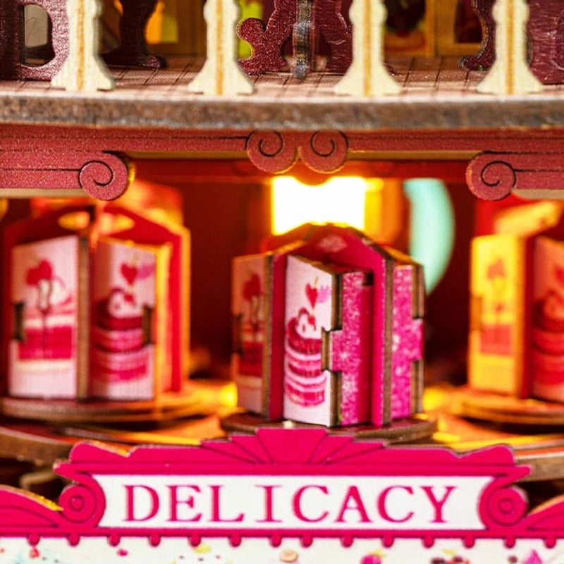 Tiny treats on the dessert carousel