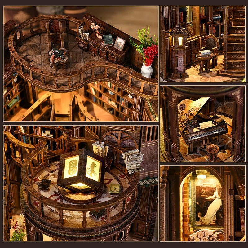 HiNooki - Dreamy Book HallDIY Miniature House