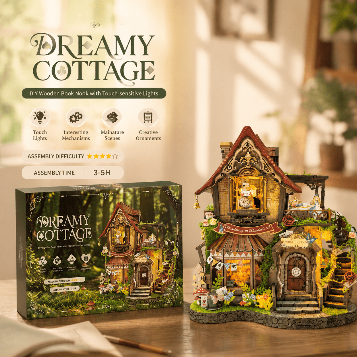 HiNooki - Dreamy CottageDIY Miniature House