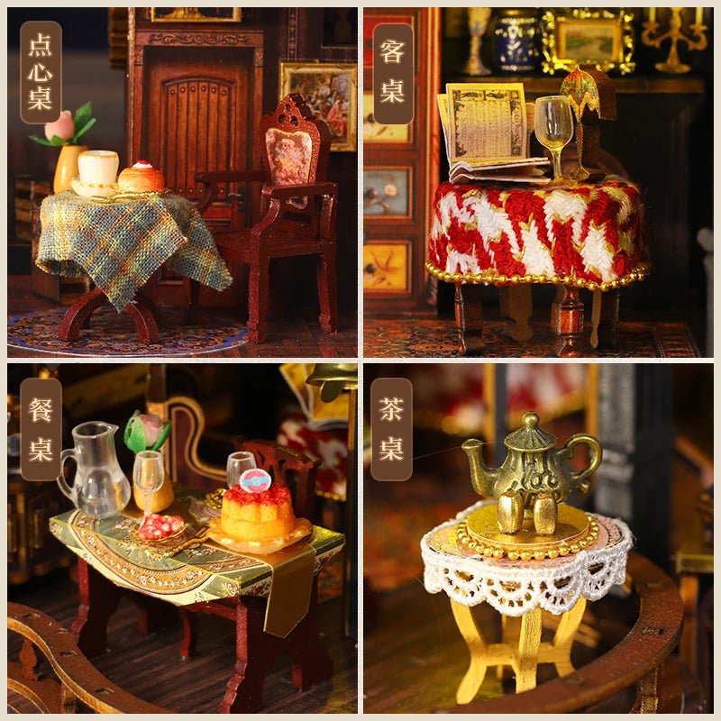 Edinburgh Castle DIY Book Nook Kit by HiNooki – Miniature Bookshelf Insert | Book Lovers Gift, Cozy Home Decor.
