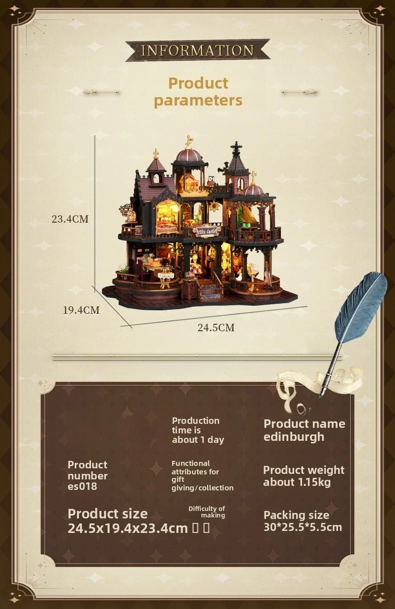 HiNooki - Edinburgh CastleDIY Miniature House
