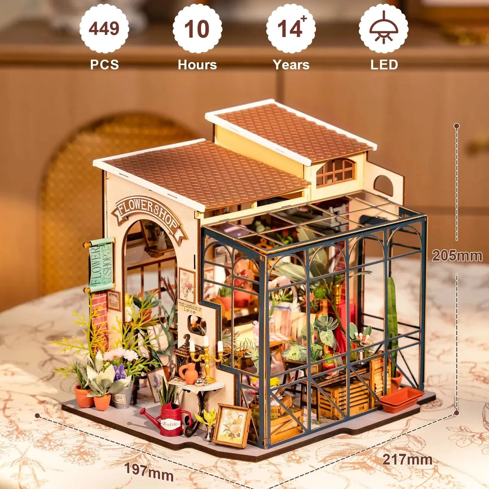 HiNooki - Emily's Flower ShopDIY Miniature House