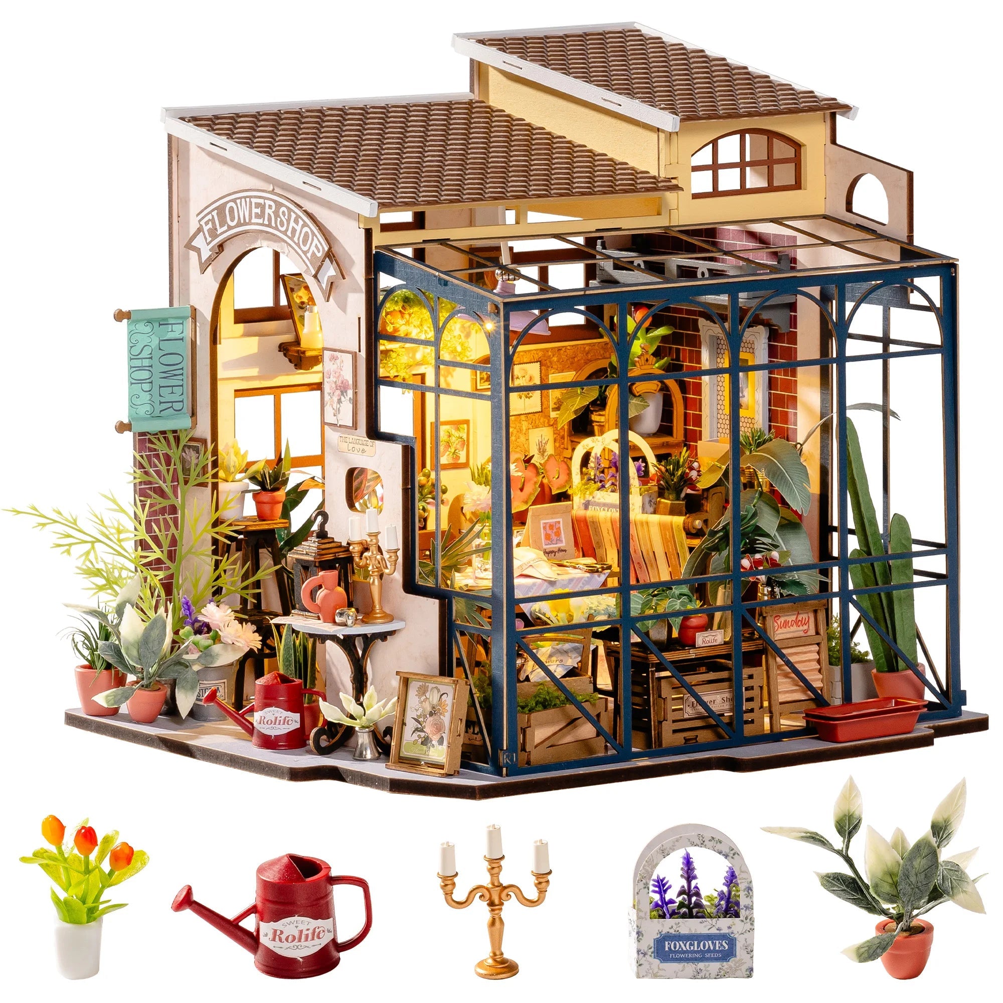 HiNooki - Emily's Flower ShopDIY Miniature House