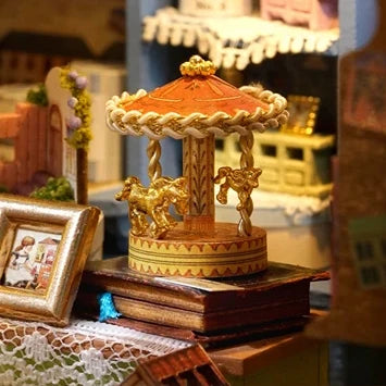 A golden carousel among the treasures.