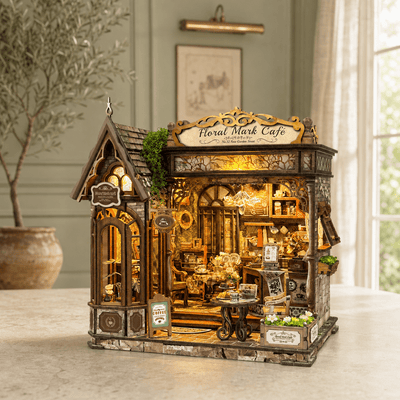 HiNooki - Floral Mark CaféDIY Miniature House