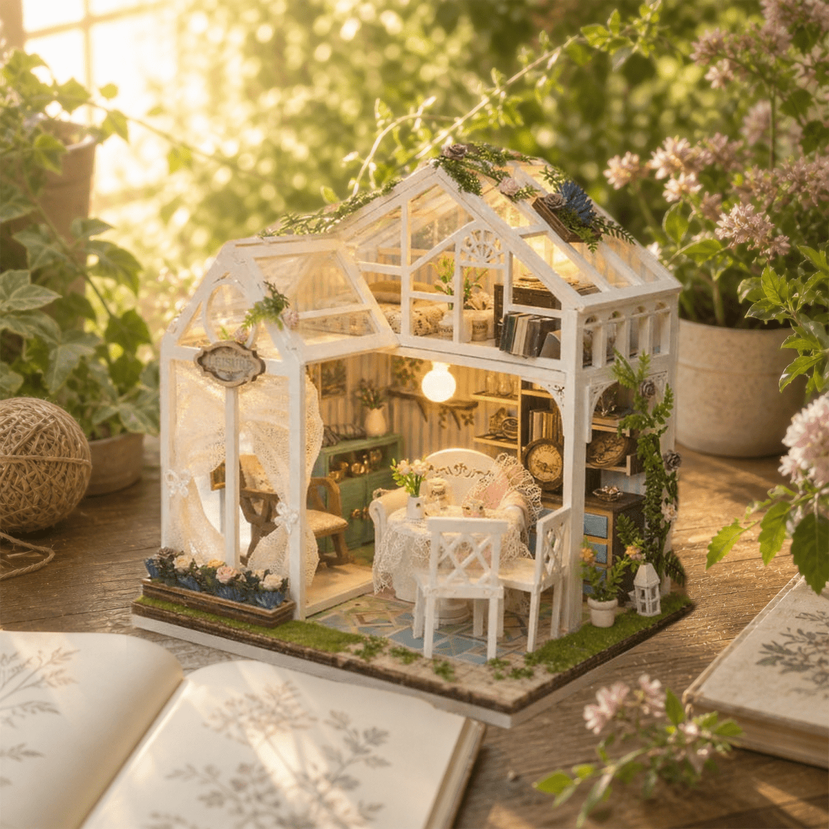 HiNooki - Floral RetreatDIY Miniature House Kit