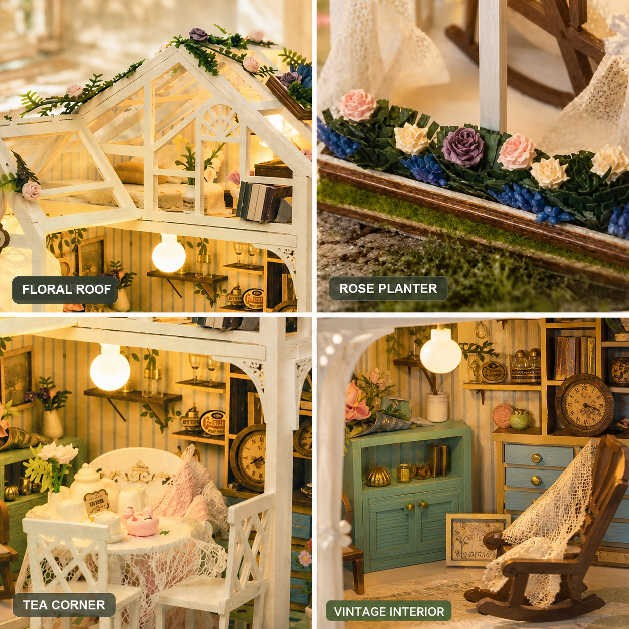 HiNooki - Floral RetreatDIY Miniature House Kit