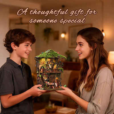 Forest Tea House – DIY book nook kit, HiNooki (image 9)