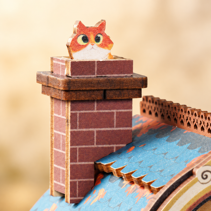 A cat in the chimney